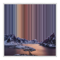 Lienzo con marco flotante, 30×30", marco blanco