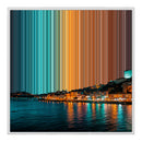 Lienzo con marco flotante, 30×30", marco blanco