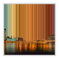 Lienzo con marco flotante, 30×30", marco blanco