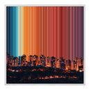 Leinwandbild mit Schattenfugenrahmen im Format 30×30", weißer Rahmen