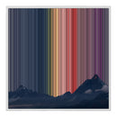 Lærred i floater-ramme, 30×30", hvid ramme