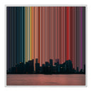 Leinwandbild mit Schattenfugenrahmen im Format 30×30", weißer Rahmen