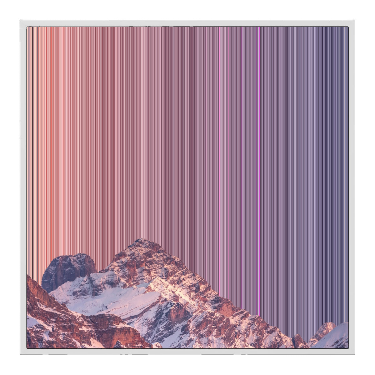 30×30" Float Frame Canvas - White Frame variant
