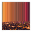 Leinwandbild mit Schattenfugenrahmen im Format 30×30", weißer Rahmen