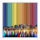 Lienzo con marco flotante, 30×30", marco blanco