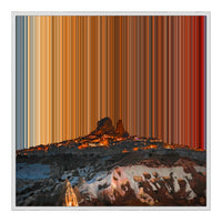 Canvastavla i floaterram, 30×30", vit ram