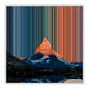 Leinwandbild mit Schattenfugenrahmen im Format 30×30", weißer Rahmen