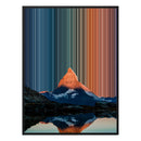Leinwandbild mit Schattenfugenrahmen im Format 30×40", schwarzer Rahmen