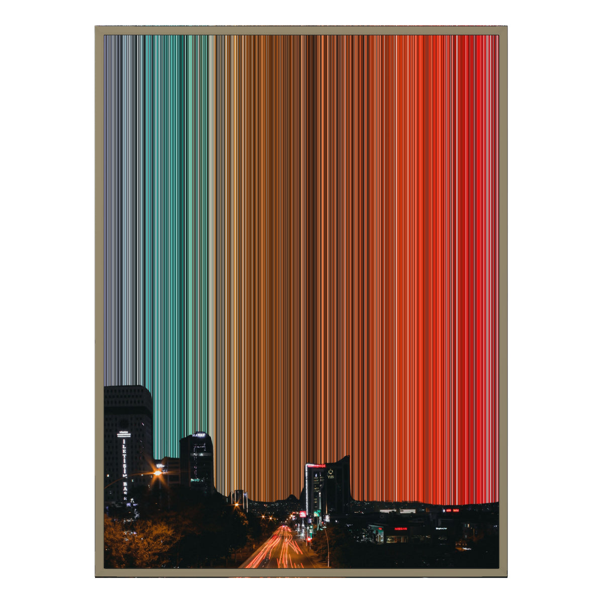 30×40" Float Frame Canvas - Natural Frame variant