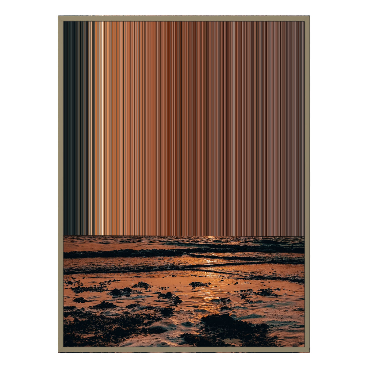 30×40" Float Frame Canvas - Natural Frame variant