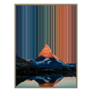 Leinwandbild mit Schattenfugenrahmen im Format 30×40", Rahmen aus Naturholz