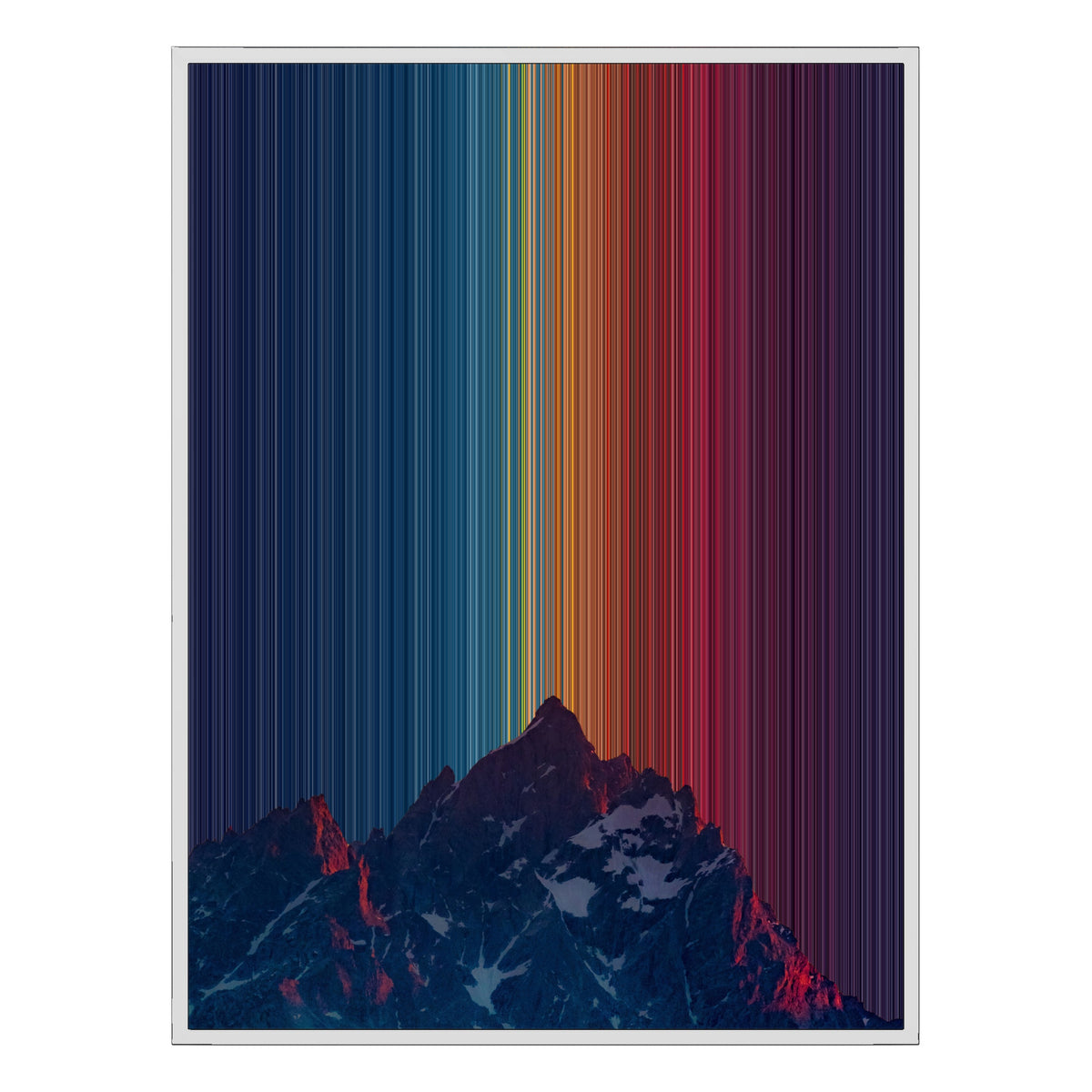 30×40" Float Frame Canvas - White Frame variant