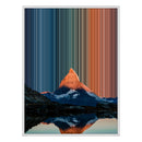 Leinwandbild mit Schattenfugenrahmen im Format 30×40", weißer Rahmen