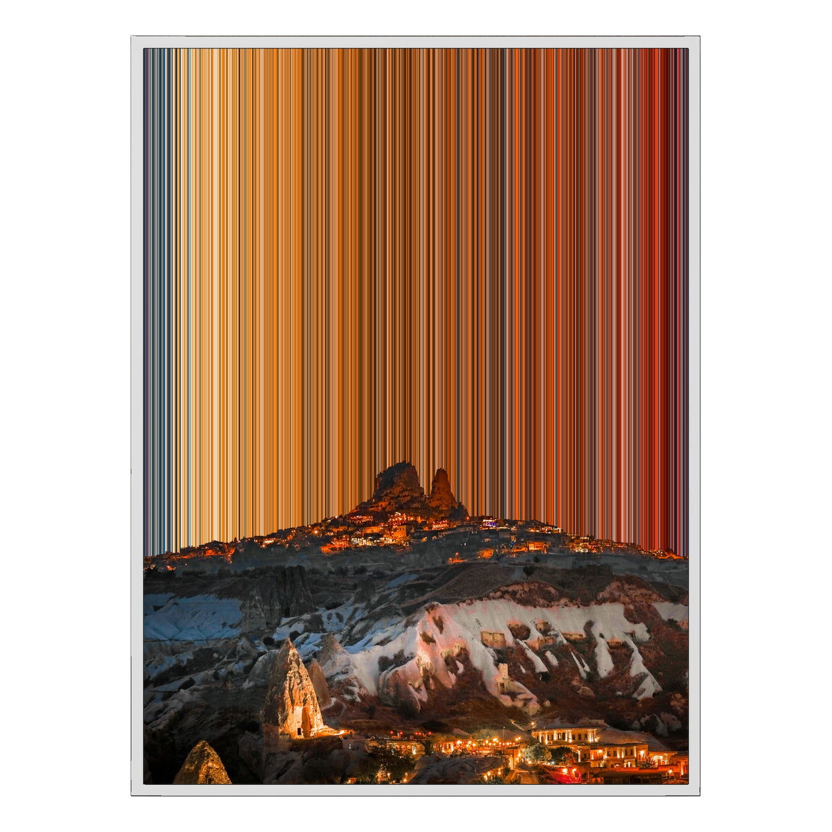 Canvastavla i floaterram, 30×40", vit ram