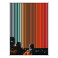 30×40" Float Frame Canvas - White Frame variant