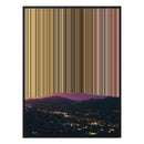 34×20" Metallic Float Frame Canvas - Black Frame variant