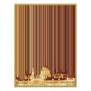 34×20" Metallic Float Frame Canvas - Gold Frame variant