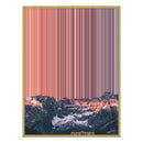 34×20" Metallic Float Frame Canvas - Gold Frame variant