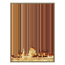 34×20" Metallic Float Frame Canvas - Natural Frame variant