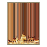 34×20" Metallic Float Frame Canvas - Natural Frame variant