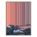 34×20" Metallic Float Frame Canvas - Natural Frame variant