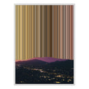 34×20" Metallic Float Frame Canvas - White Frame variant