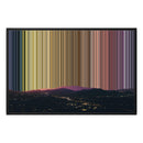 34×24" Metallic Float Frame Canvas - Black Frame variant