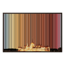 34×24" Metallic Float Frame Canvas - Brown Frame variant