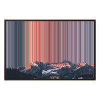 34×24" Metallic Float Frame Canvas - Brown Frame variant