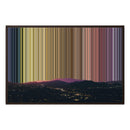 34×24" Metallic Float Frame Canvas - Brown Frame variant