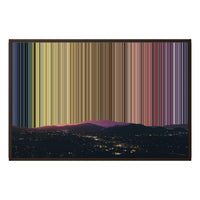 34×24" Metallic Float Frame Canvas - Brown Frame variant