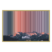 34×24" Metallic Float Frame Canvas - Gold Frame variant