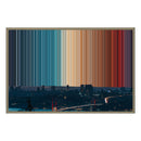 34×24" Metallic Float Frame Canvas - Natural Frame variant