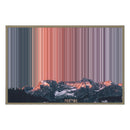 34×24" Metallic Float Frame Canvas - Natural Frame variant