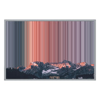 34×24" Metallic Float Frame Canvas - Silver Frame variant