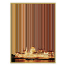 34×28" Metallic Float Frame Canvas - Gold Frame variant