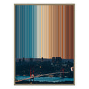 34×28" Metallic Float Frame Canvas - Natural Frame variant