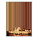 34×28" Metallic Float Frame Canvas - Silver Frame variant