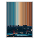 34×28" Metallic Float Frame Canvas - Silver Frame variant