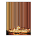 34×28" Metallic Float Frame Canvas - White Frame variant