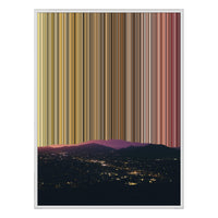 34×28" Metallic Float Frame Canvas - White Frame variant