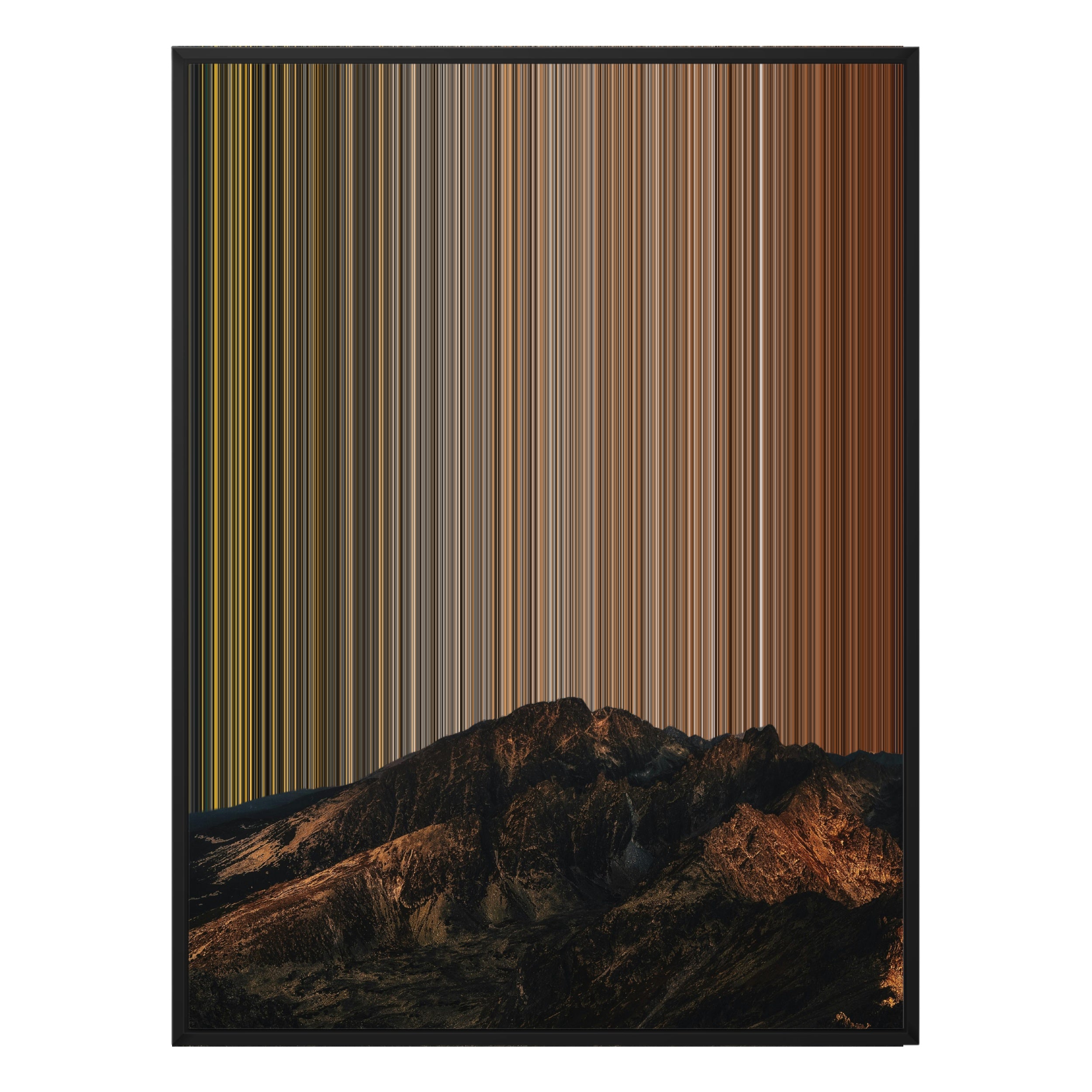 34×42" Metallic Float Frame Canvas - Black Frame variant