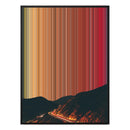 34×42" Metallic Float Frame Canvas - Black Frame variant