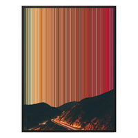 34×42" Metallic Float Frame Canvas - Black Frame variant