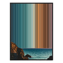 34×42" Metallic Float Frame Canvas - Black Frame variant