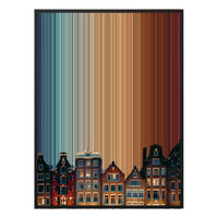 34×42" Metallic Float Frame Canvas - Black Frame variant