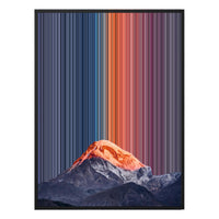 34×42" Metallic Float Frame Canvas - Black Frame variant