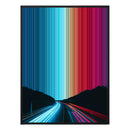 34×42" Metallic Float Frame Canvas - Black Frame variant