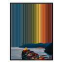 34×42" Metallic Float Frame Canvas - Black Frame variant