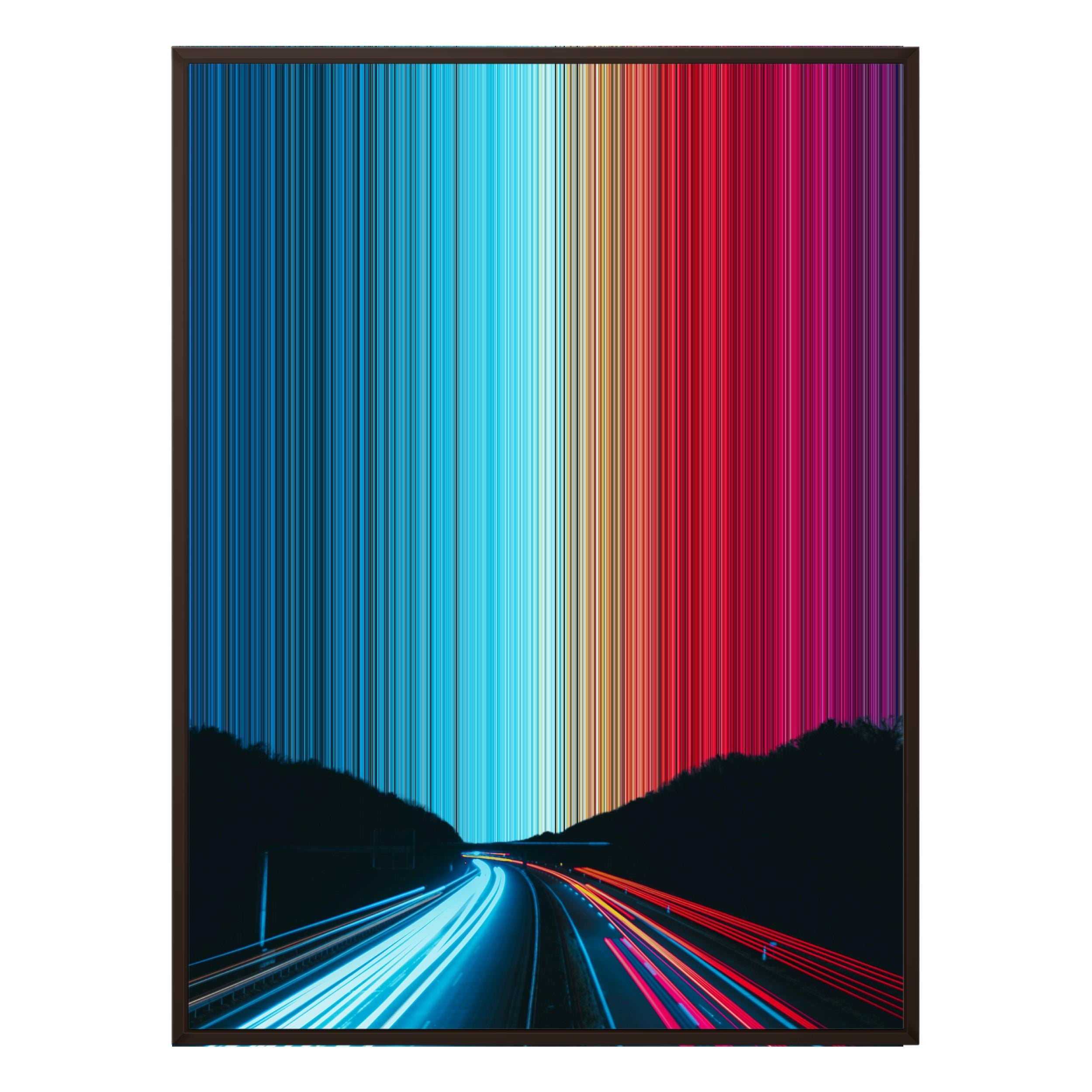 34×42" Metallic Float Frame Canvas - Brown Frame variant